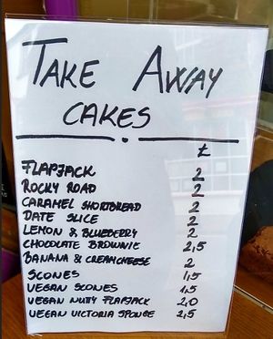 Vegan cakes & scones at Number Forty Four in Kirkby Lonsdale