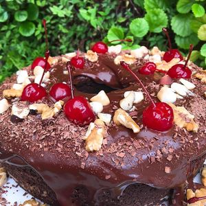 Chocolat cake at BioGarden in Itajai