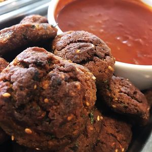 VEGAN MEATBALLS at BioGarden in Itajai