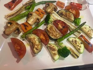 Grillem vegetables at El Campero in Barbate
