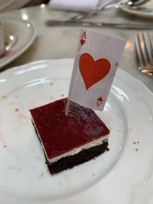 Vegan cheesecake   at Neverland Tea Salon in Vancouver