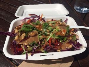 Spicy peanut salad  at The Garden Cafe and Takeaway in Kendal