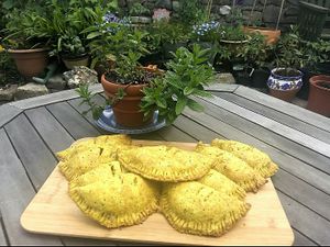 Black magic pasties at The Garden Cafe and Takeaway in Kendal