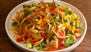 Thai dressed salad at The Garden Cafe and Takeaway in Kendal