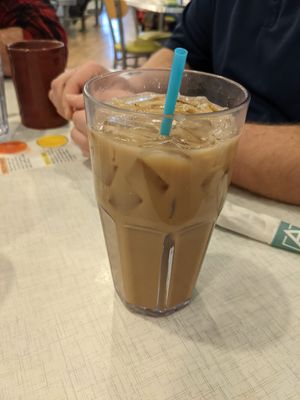 Iced soy latte at Anna's House in Holland