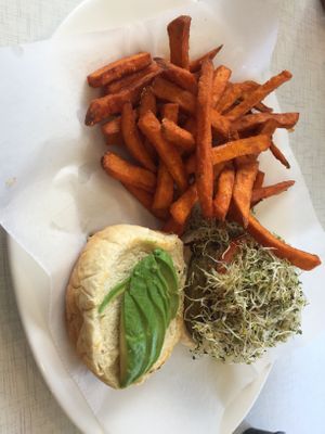 Burger   at Anna's House in Holland