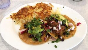 Tostadas!!  at Anna's House in Holland