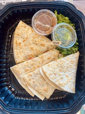 Quesadilla, really good but not worth $15  at Anna's House in Holland