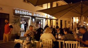 Outside of the restaurant  at Pizzeria Zero Zero in Zagreb