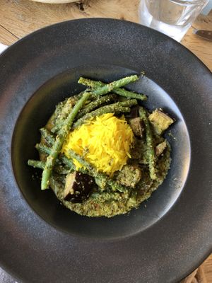 curry with aubergine   at The Herringbone in North Berwick