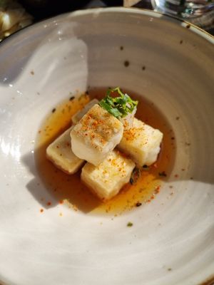 Agedashi tofu at Ka Vegan Udon & Sushi in Krakow