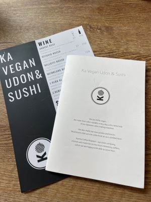Menu  at Ka Vegan Udon & Sushi in Krakow