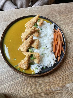 Lunch set 2 (rice comes cold by default)   at Ka Vegan Udon & Sushi in Krakow