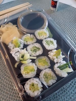 Sushi at Ka Vegan Udon & Sushi in Krakow