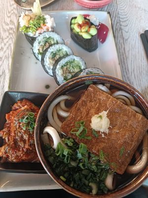 Lunch 1 option at Ka Vegan Udon & Sushi in Krakow
