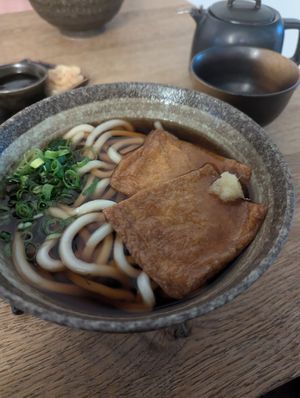 Kitsune udon at Ka Vegan Udon & Sushi in Krakow