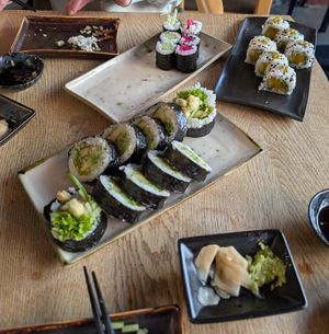 "Set 1" - took the picture after starting... at Ka Vegan Udon & Sushi in Krakow