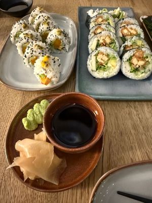 Sushi at Ka Vegan Udon & Sushi in Krakow