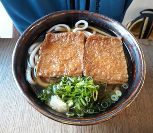 Soup with tofu at Ka Vegan Udon & Sushi in Krakow