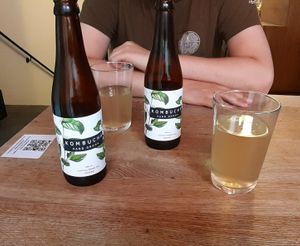 Hand grown kombucha at Ka Vegan Udon & Sushi in Krakow