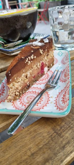 Chocolate coconut cake  at Nirvana in Riga
