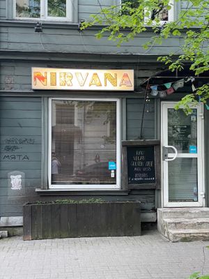 Outside at Nirvana in Riga