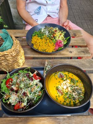 Daily combo with soup at Nirvana in Riga