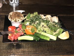 Greens- super delicious and fresh!  at Nirvana in Riga