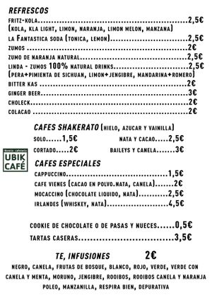 Carta3 at Ubik Café in Valencia