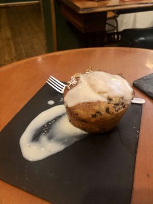 Muffin de chocolate y plátano   at Ubik Café in Valencia