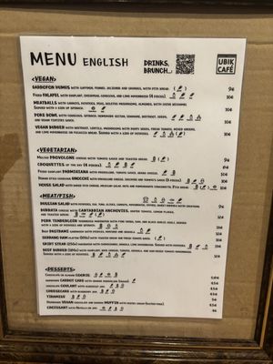 Vegan opties !  at Ubik Café in Valencia