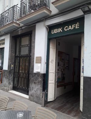 Outdoor at Ubik Café in Valencia