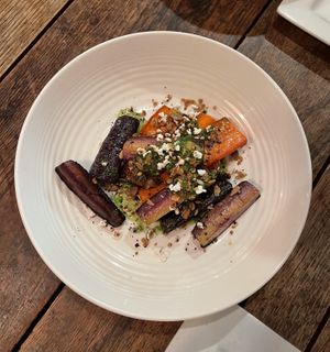 Coffee Roasted Carrots at Sorghum & Salt in Charleston