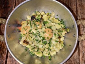 Butter Bean Panzanella at Sorghum & Salt in Charleston