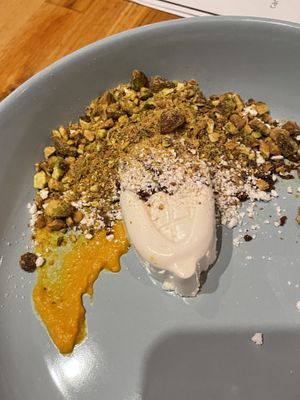 White chocolate mousse  at Sorghum & Salt in Charleston