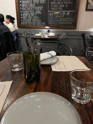 Great seating  at Sorghum & Salt in Charleston