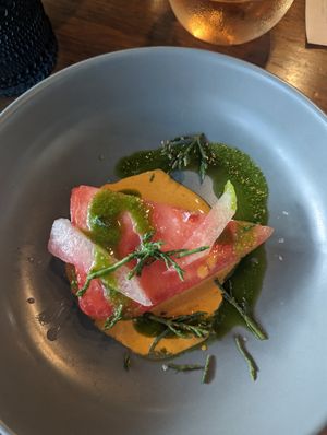 Watermelon at Sorghum & Salt in Charleston
