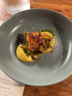 Golden beets aguachile   at Sorghum & Salt in Charleston
