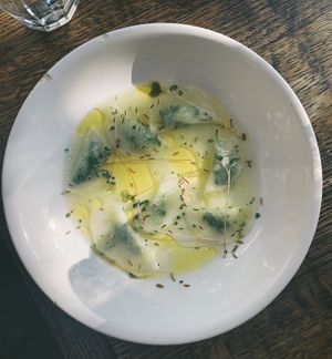 Cucumber dumplings at Sorghum and Salt at Sorghum & Salt in Charleston
