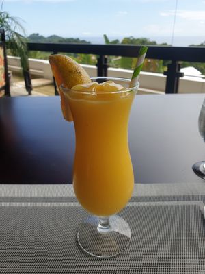 Mango juice at La Luna in Manuel Antonio