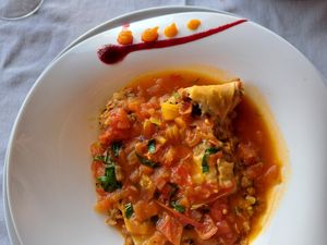 Vegan Costa Rica inspired lasagna at La Luna in Manuel Antonio