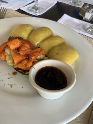 Sweet potato cannelloni  at La Luna in Manuel Antonio