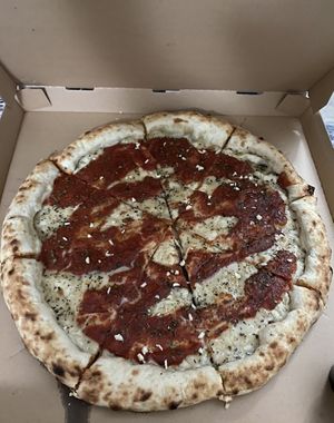 Stuffed crust heaven! at Mora Pizza in Miami