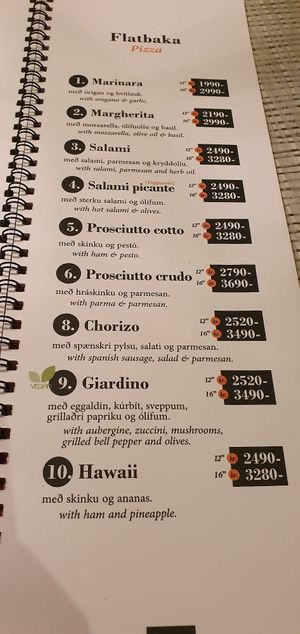 Menu pt5 at Salt Cafe & Bistro in Egilsstadir