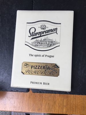 Menu at Picerija Pomodoro in Maribor