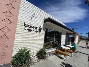 Outside at Kreem in Palm Springs