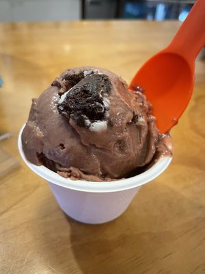 Chocolate cookie vegan ice cream. Creamy and dreamy! So good.  at Kreem in Palm Springs