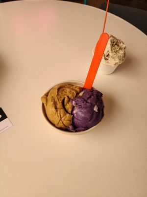 Almond Latte (Left) & Ube (Right) at Kreem in Palm Springs