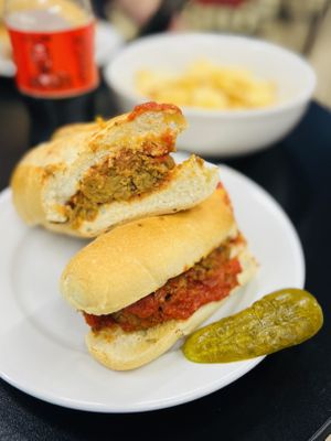 Vegan Meatball Parm Wedge  at Carmine's Italian Deli in Elmsford