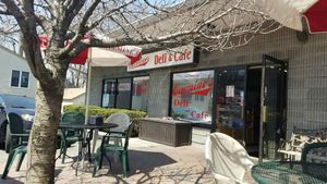 Indoor and outdoor seating at Carmine's Italian Deli in Elmsford